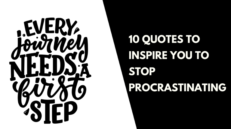 Stop procrastinating